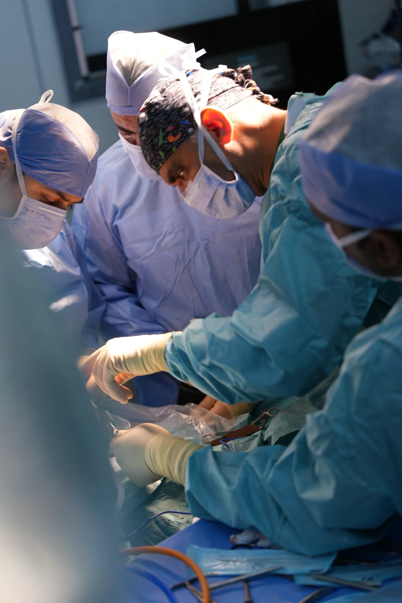 Dr. Usama Saleh in surgery room