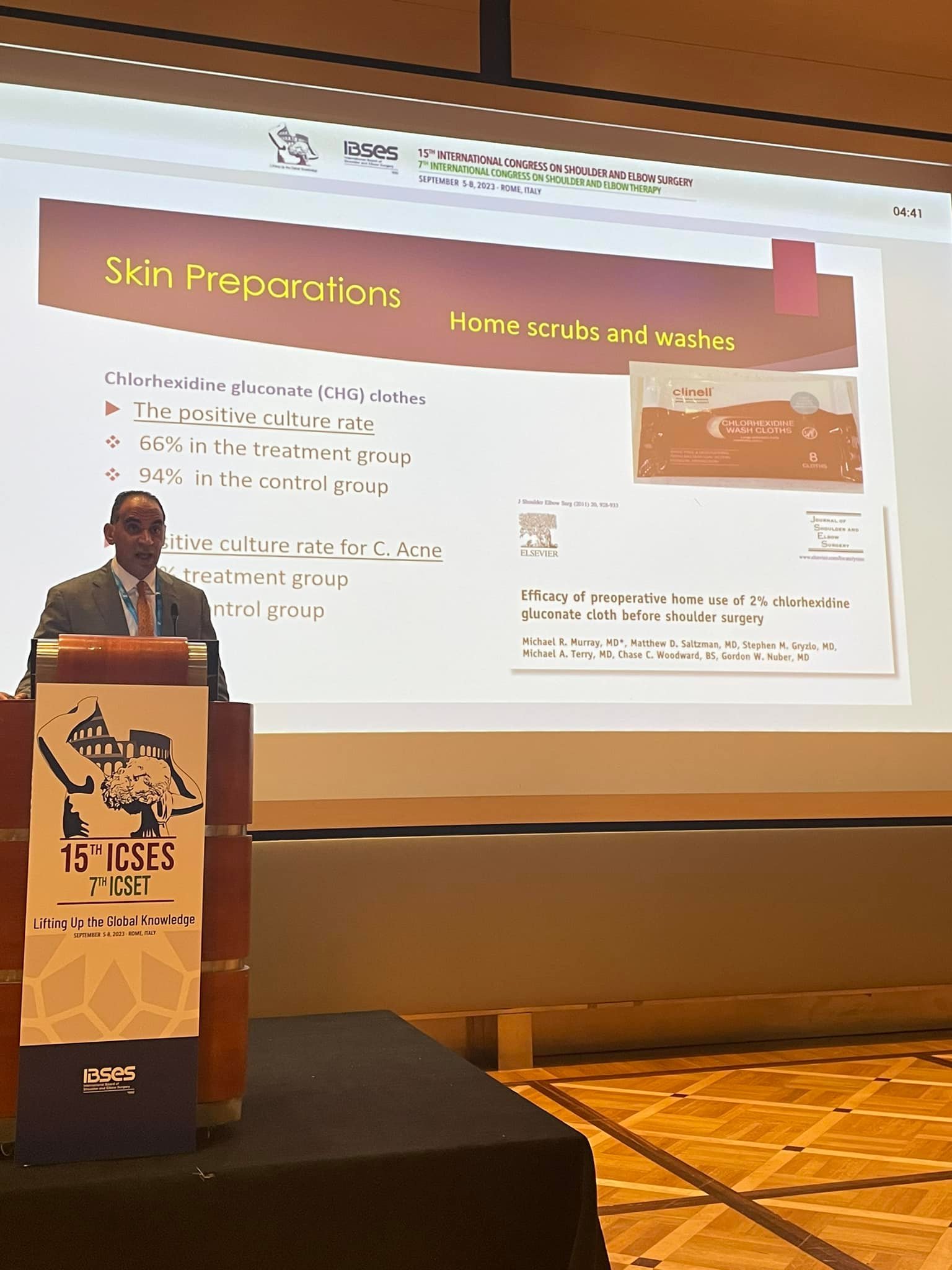 Dr. Usama Saleh in International Congress on Shoulder and Elbow Surgery