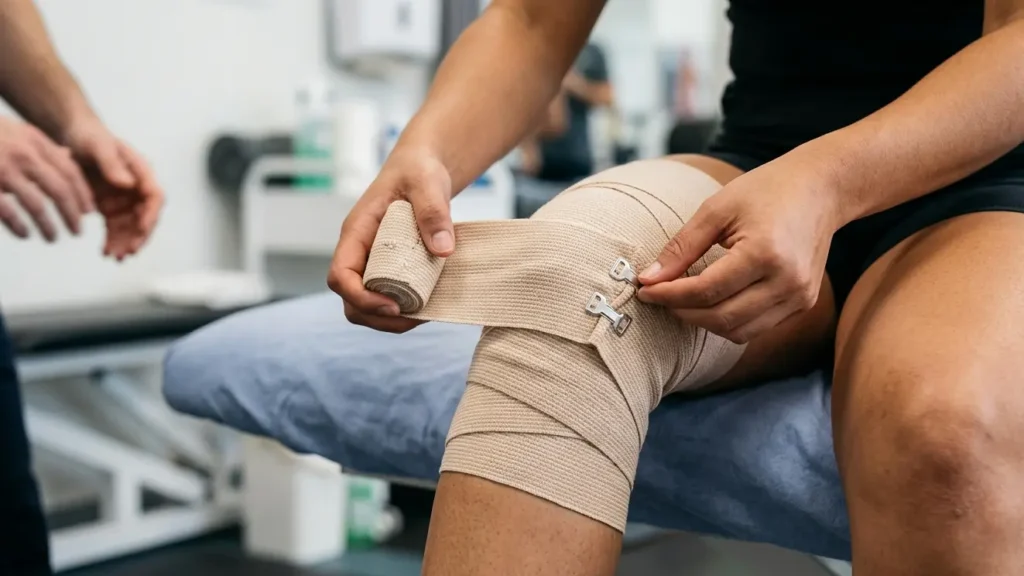 acl knee swelling compression bandages