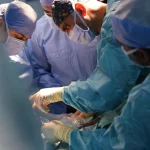 Dr. Usama Saleh in surgery room